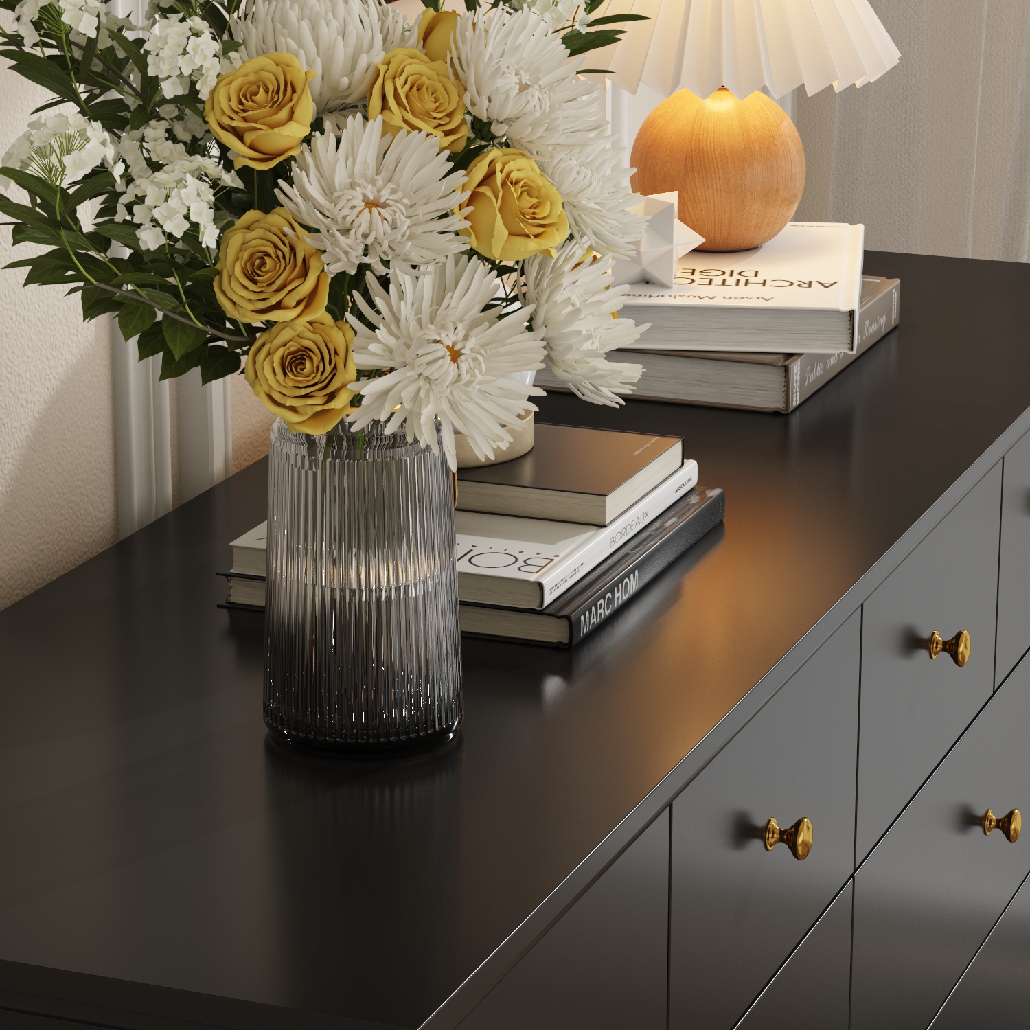 Famapy Modern 10-Drawer Dresser with Golden Metal Handles & Smooth Slides, Large Storage Cabinet for Bedroom Clothes, Books & Accessories(55.1" L x