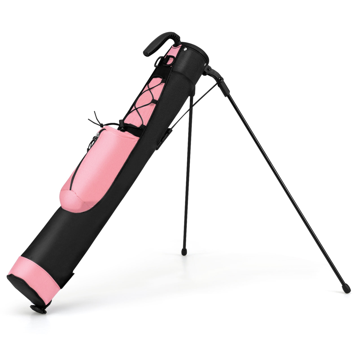 Gymax Lightweight Golf Stand Bag Par 3 & Executive Courses Carry Bag Shoulder Strap