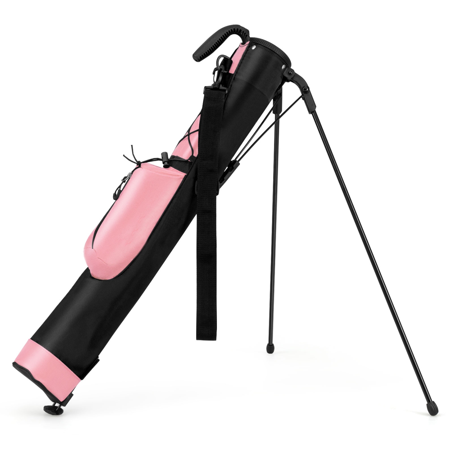 Gymax Lightweight Golf Stand Bag Par 3 & Executive Courses Carry Bag Shoulder Strap