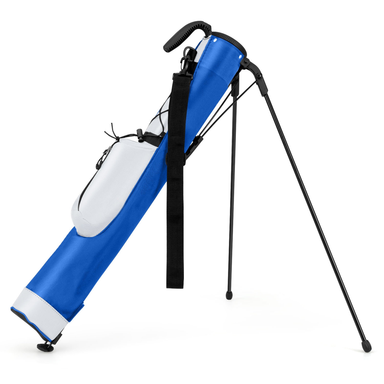 Gymax Lightweight Golf Stand Bag Par 3 & Executive Courses Carry Bag Shoulder Strap