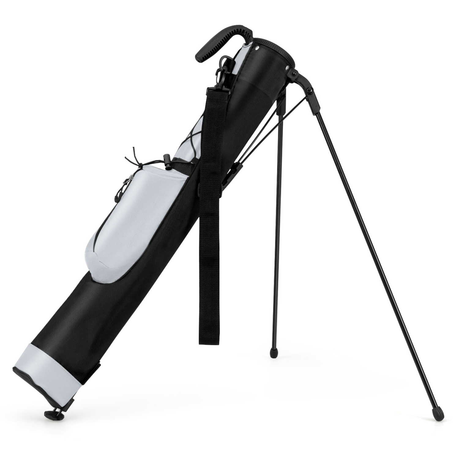 Gymax Lightweight Golf Stand Bag Par 3 & Executive Courses Carry Bag Shoulder Strap