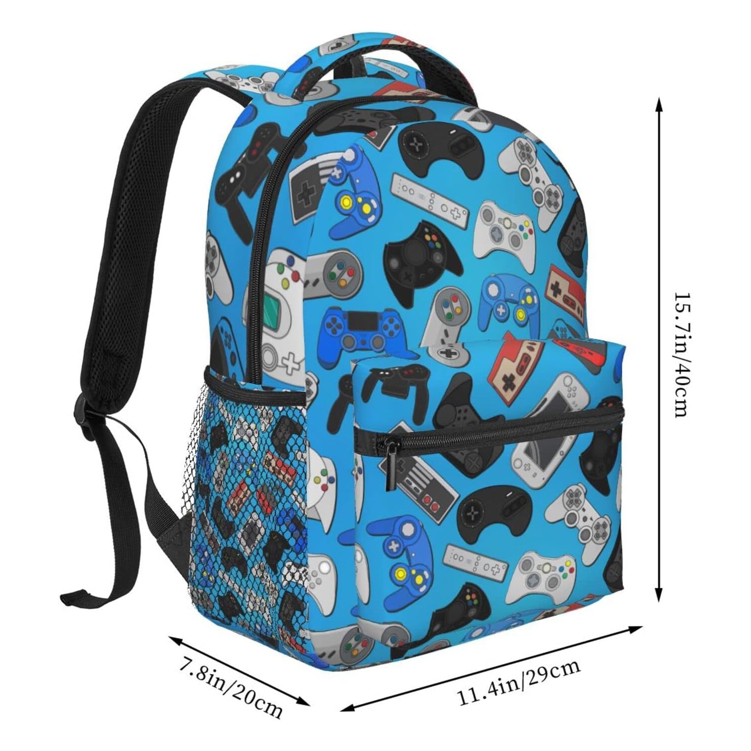 Backpack School Bag For Students Teens Men Women Laptop Backpacks Travel Daypack Bag With Multiple Pockets, Video Game#03, One Size, Daypack Backpacks