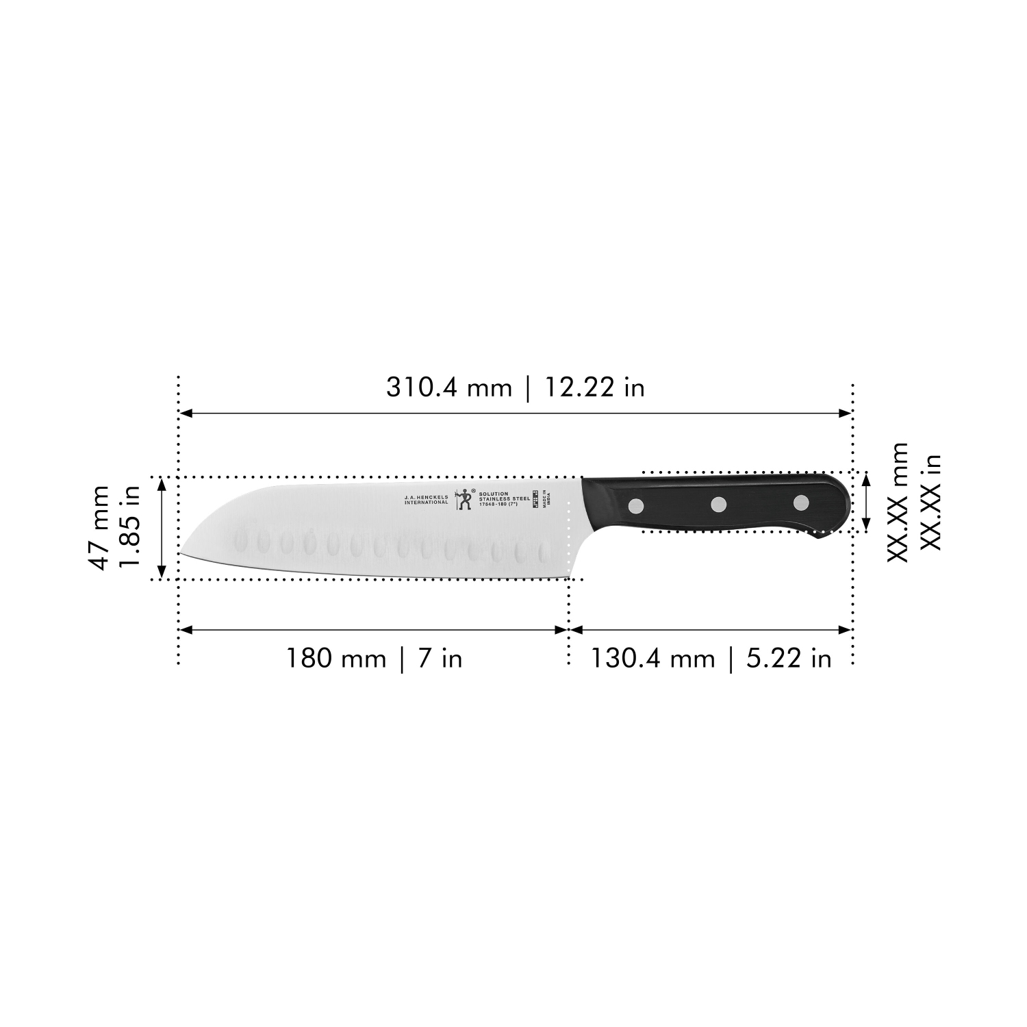 7 po de solution HENCKELS, Santoku