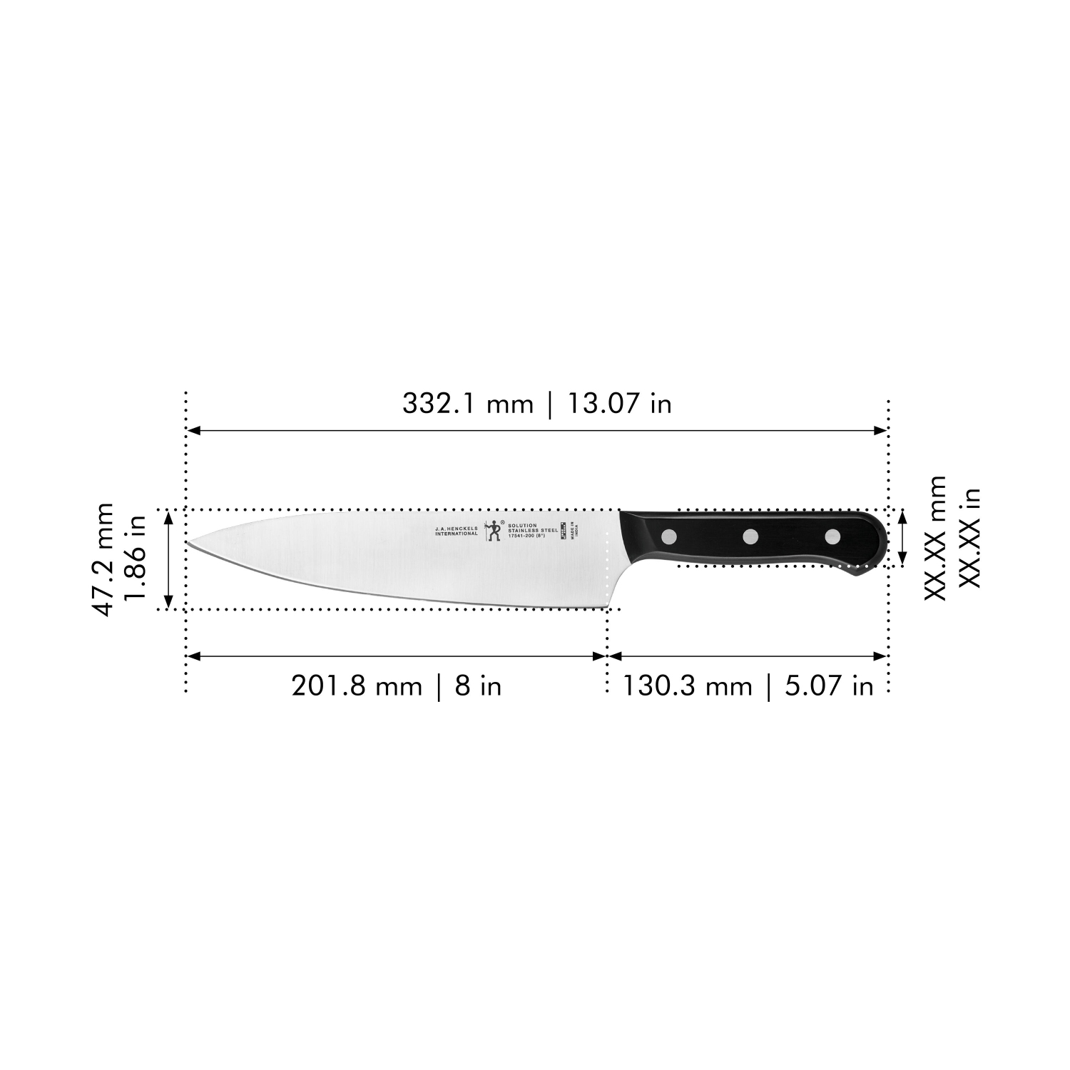 HENCKELS Solution 8 inch, Chef's Knife