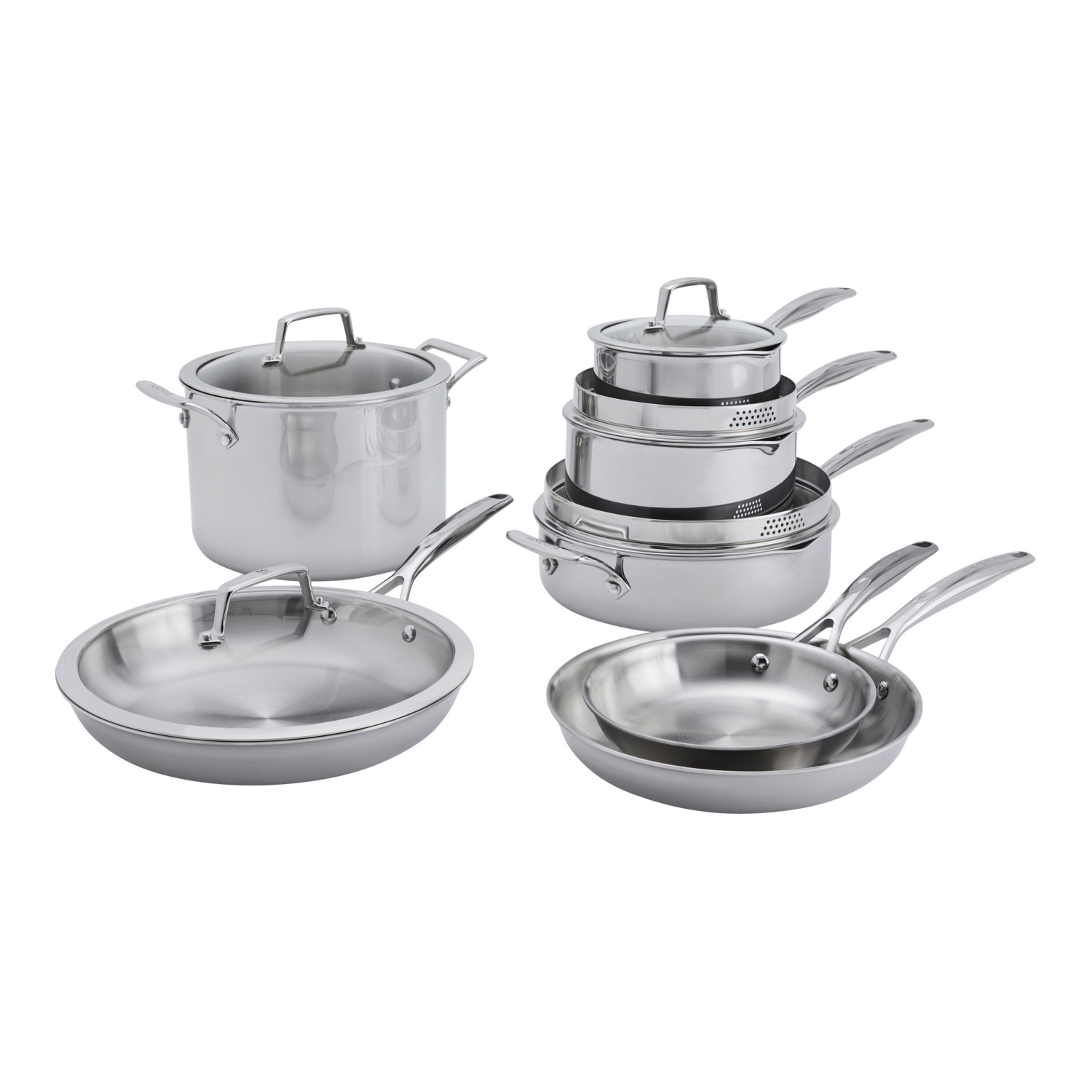 HENCKELS Legacy 12 Piece Stainless Steel Cookware Set