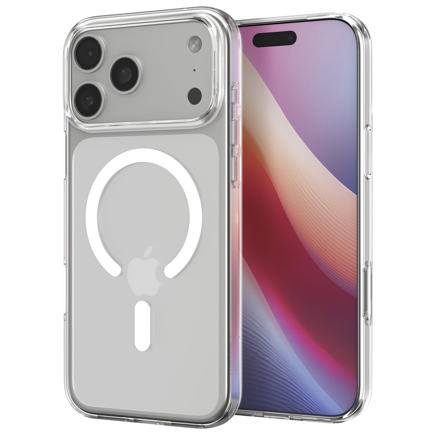 Étui rigide ajusté Crystal Flex MagFit de Spigen pour iPhone 17 Pro Max - Transparent