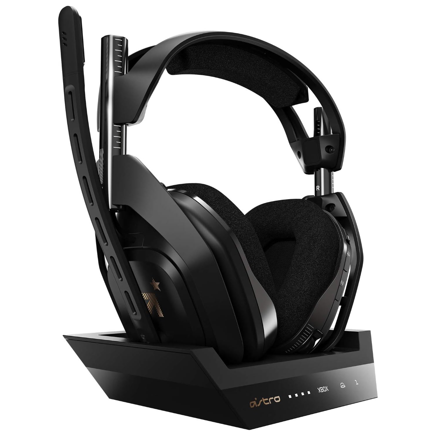ASTRO Gaming A50 Wireless Headset + Base Station Gen 4 - For Xbox Series X|S, Xbox One, PC, Mac - Black/Gold - Headset + Base Edition