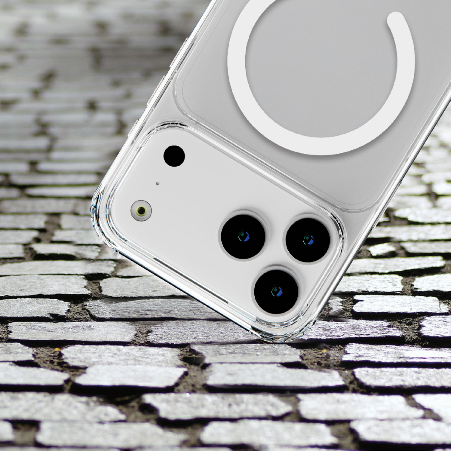 Étui rigide ajusté Tuff8 avec MagSafe pour iPhone 17 Pro Max - Transparent