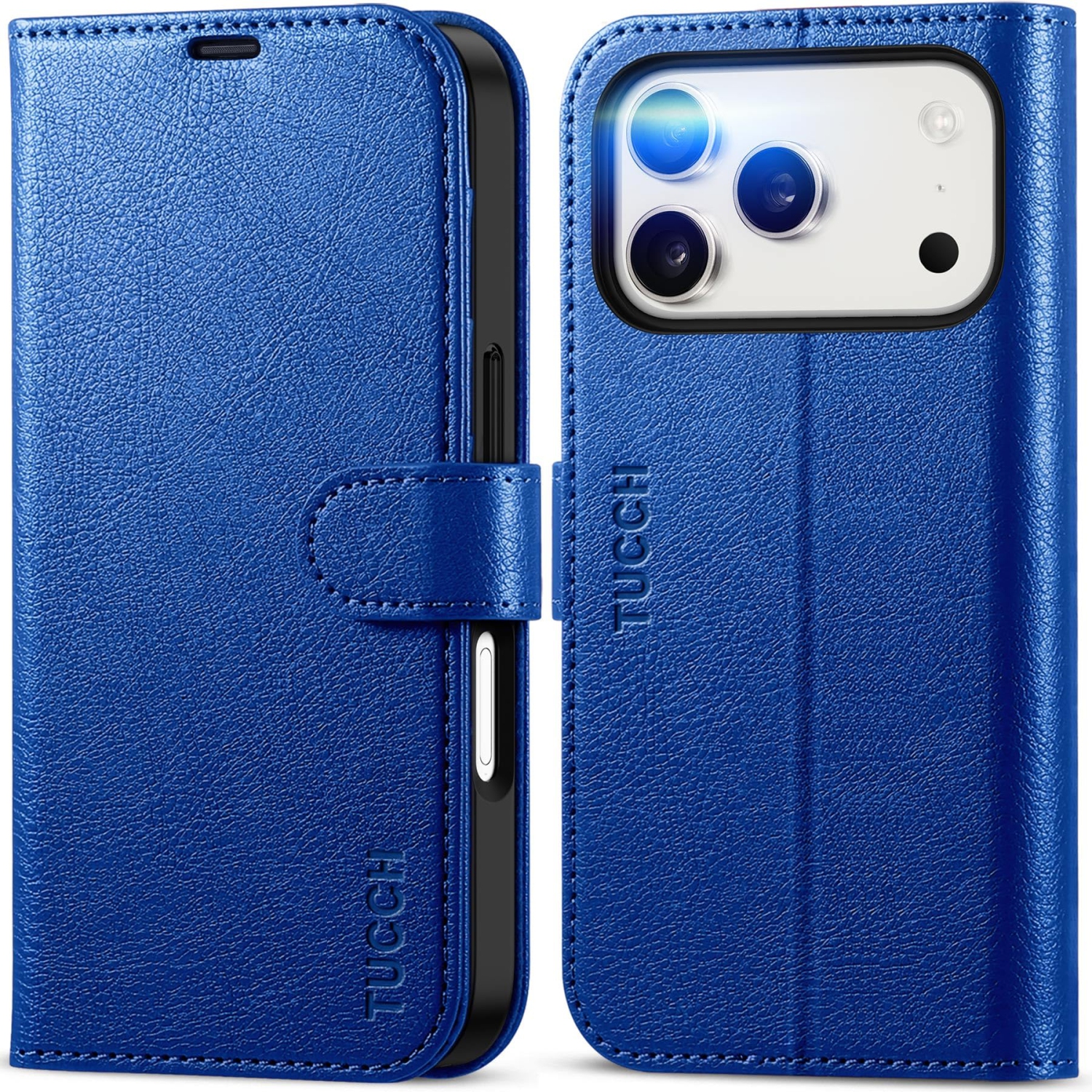 Wallet Case Compatible with iPhone 17 Pro 2025, Stand | RFID Blocking | 4 Card Slots | PU Leather | Magnetic Closure Folio Protective Cover | TPU