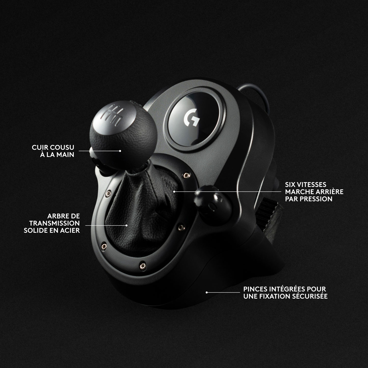 Volant de course et pédales G923 de Logitech avec levier de vitesse Driving Force pour Xbox Series X|S et Xbox One