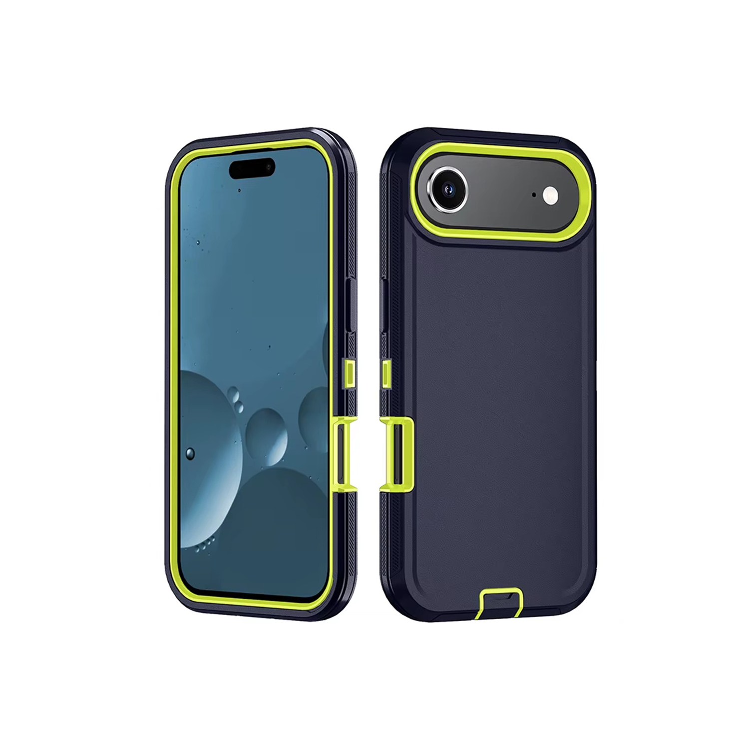 [CS] Triple 3 Layers Shockproof Heavy Duty Defender Hard Case for iPhone 17 Air, Lime