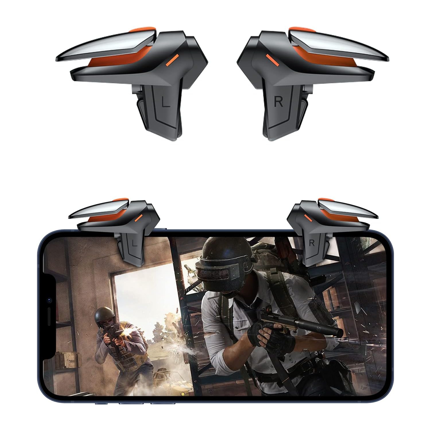 Newseego for PUBG Game Controller Trigger, [1 Pair] New Version Smart Phone Game Controller Gamepad Large Thickness, Sensitive Aim & Shoot PUBG