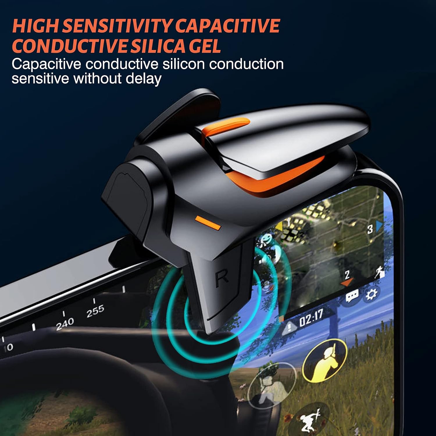 Newseego for PUBG Game Controller Trigger, [1 Pair] New Version Smart Phone Game Controller Gamepad Large Thickness, Sensitive Aim & Shoot PUBG