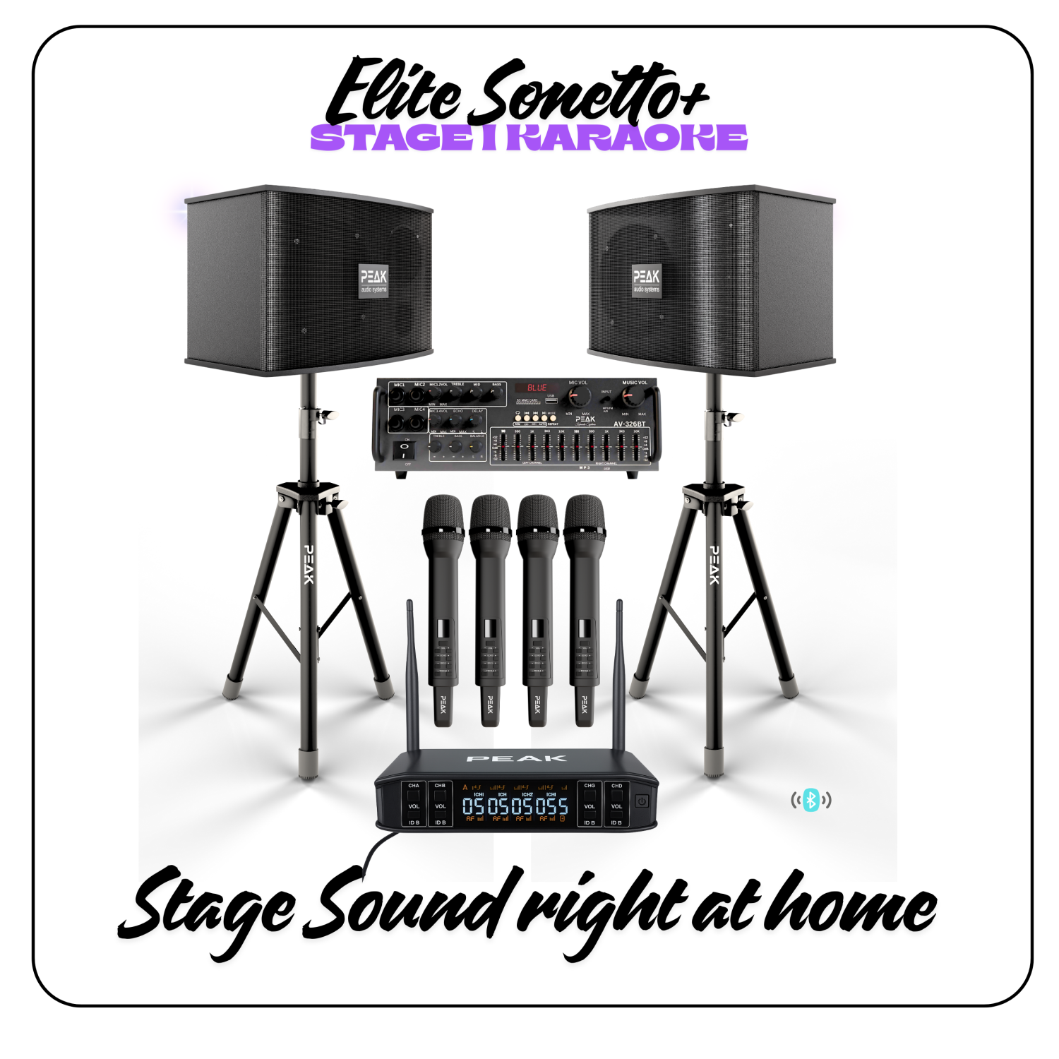 Système de karaoké ELITE Sonetto+ STAPE I DE PEAK Karaoke - 1200&nbsp;W