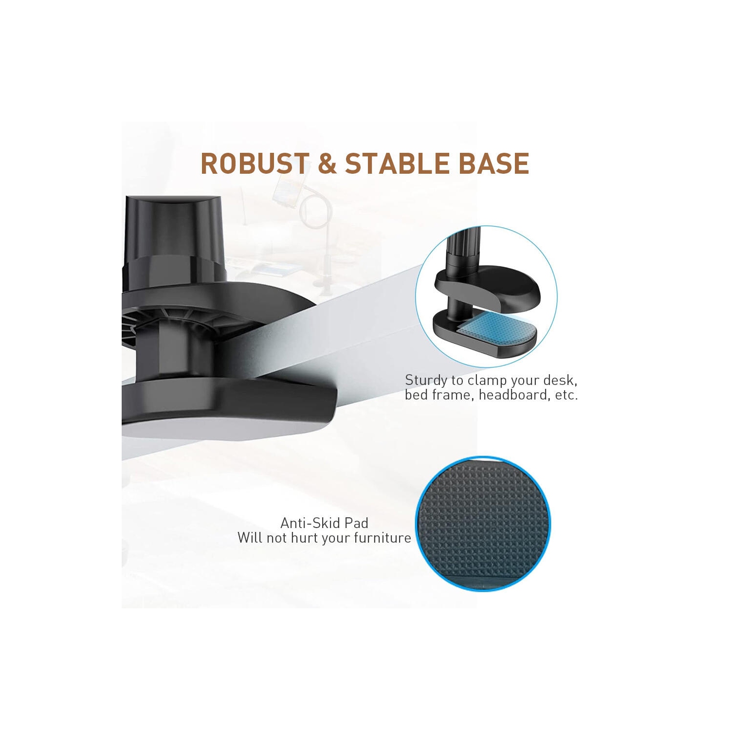 Gooseneck Tablet Holder, Flexible and Adjustable Mobile Phone Holder with Long Arms