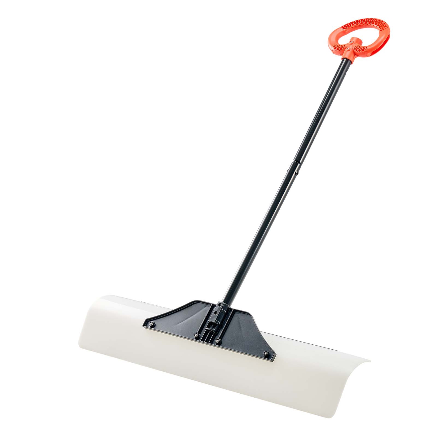 VEVOR 36 in Snow Pusher Shovel,Outdoor Snowplow Shovel with Ergonomic Grip, HDPE Plastic Blade, Winter Shovels with Segmented Handle, Metal Edged