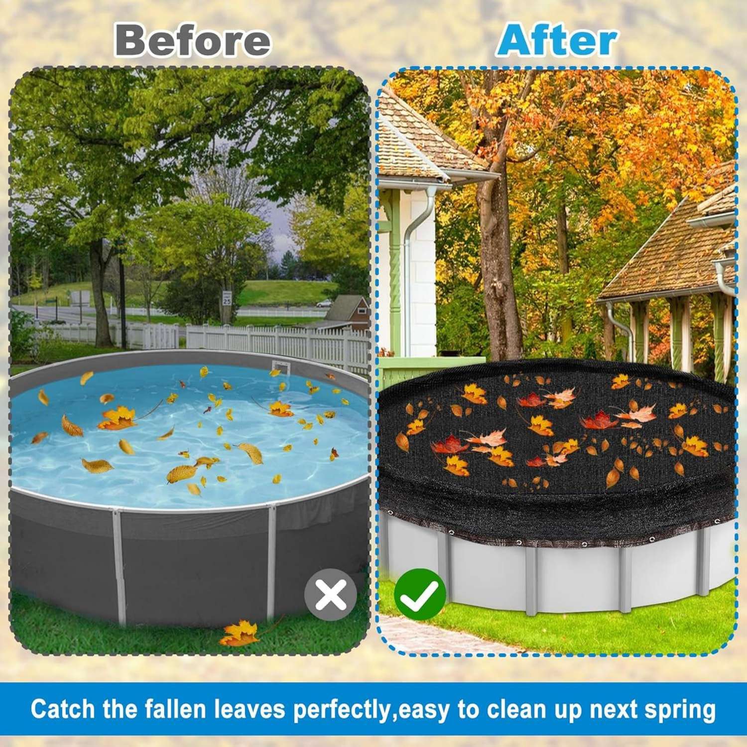 Filet d'abat-jour noir 26&nbsp;pi x 26&nbsp;pi, filet d'extérieur pour patio, balcon, port d'auto, remise