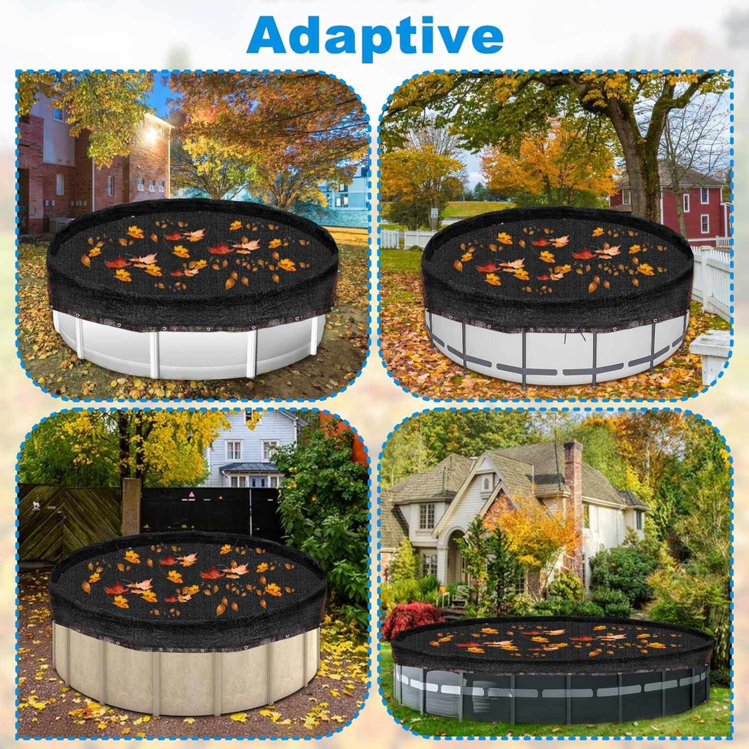 Filet d'abat-jour noir 26&nbsp;pi x 26&nbsp;pi, filet d'extérieur pour patio, balcon, port d'auto, remise