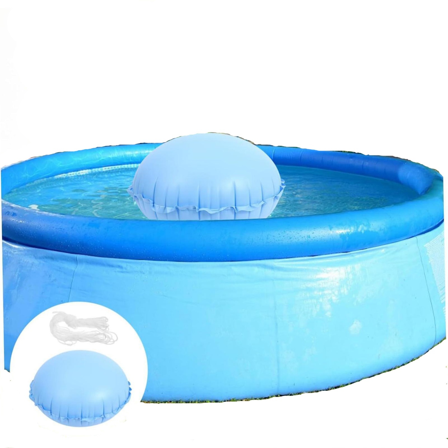 Oreiller de piscine gonflable d'hiver, accessoires antigel pour la piscine, coussin d'air rond adapté aux piscines, fontaines d'extérieur