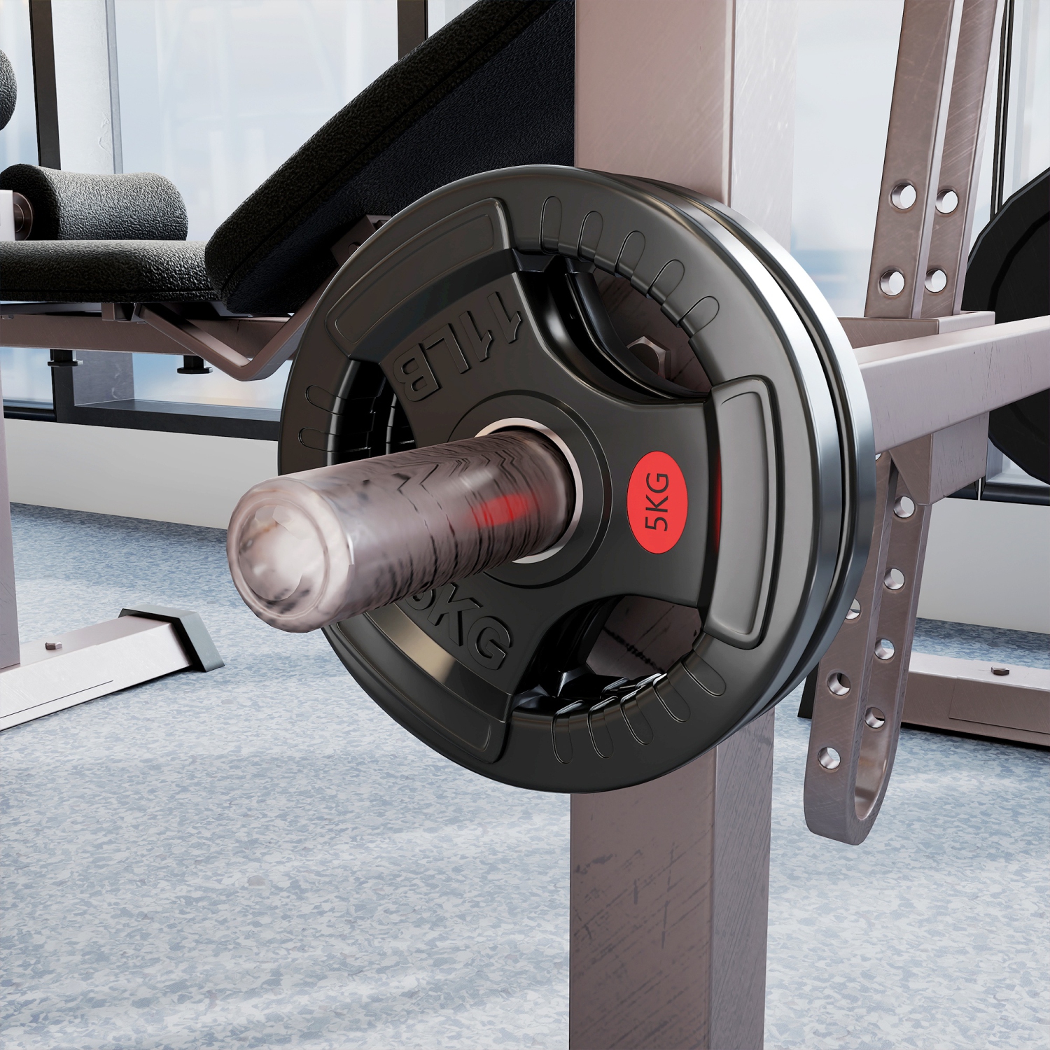 Ensemble de 2 disques Soozier, ensemble de poids de 2 po avec trois poignées pour haltérophilie et entraînement musculaire à domicile, 2