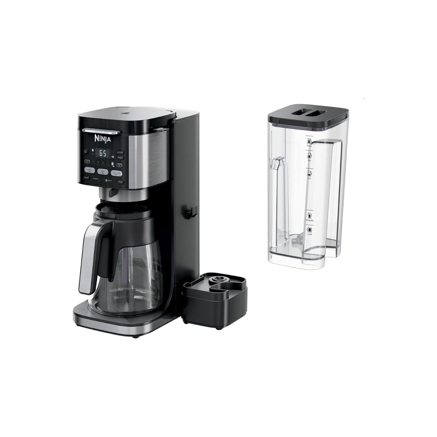 Refurbished - Ninja CFP105 DualBrew Hot & Iced Coffee Maker, Compatible with K-Cups & 14-Cup Drip Coffee Maker, Single-Serve, Black