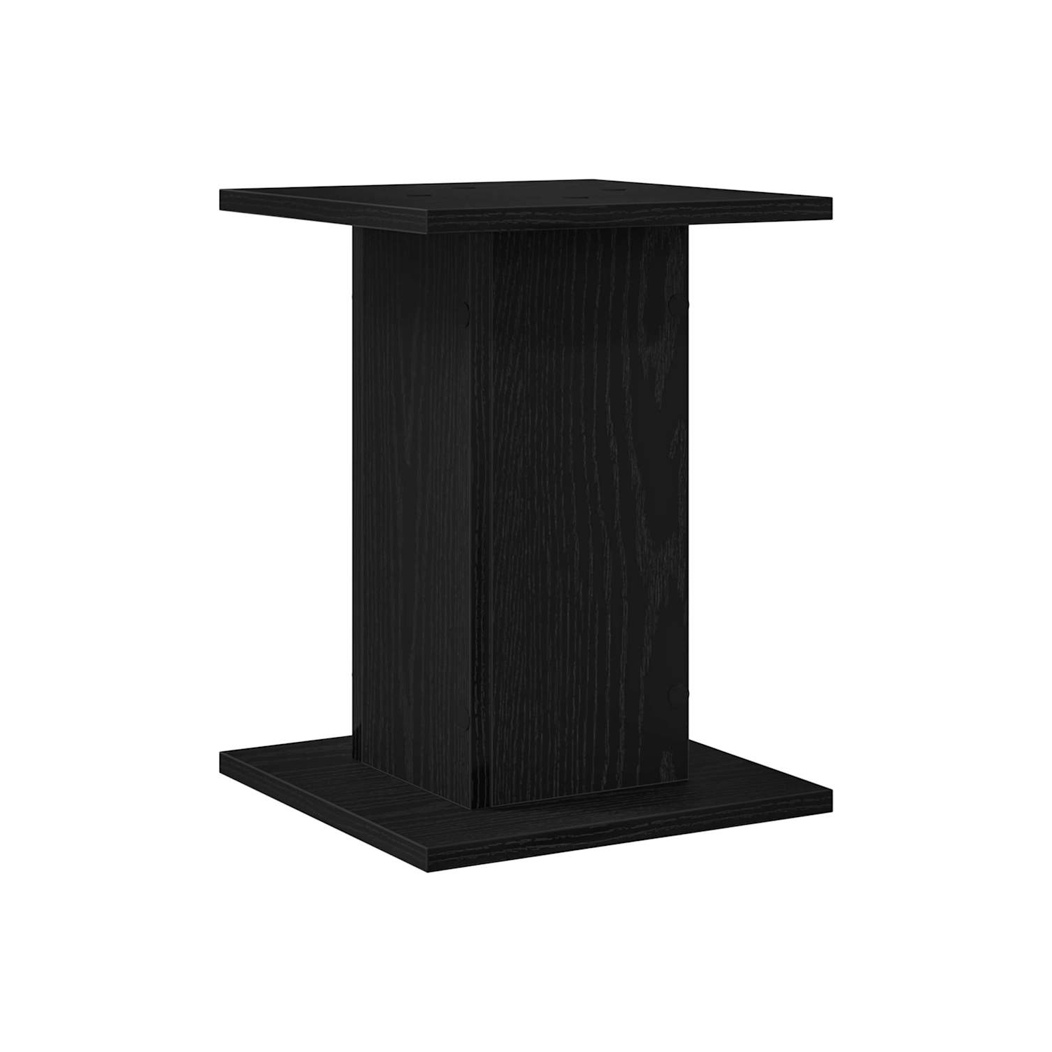 vidaXL Speaker Stands 2 pcs Black Oak 30 x 30 x 40 cm Engineered Wood