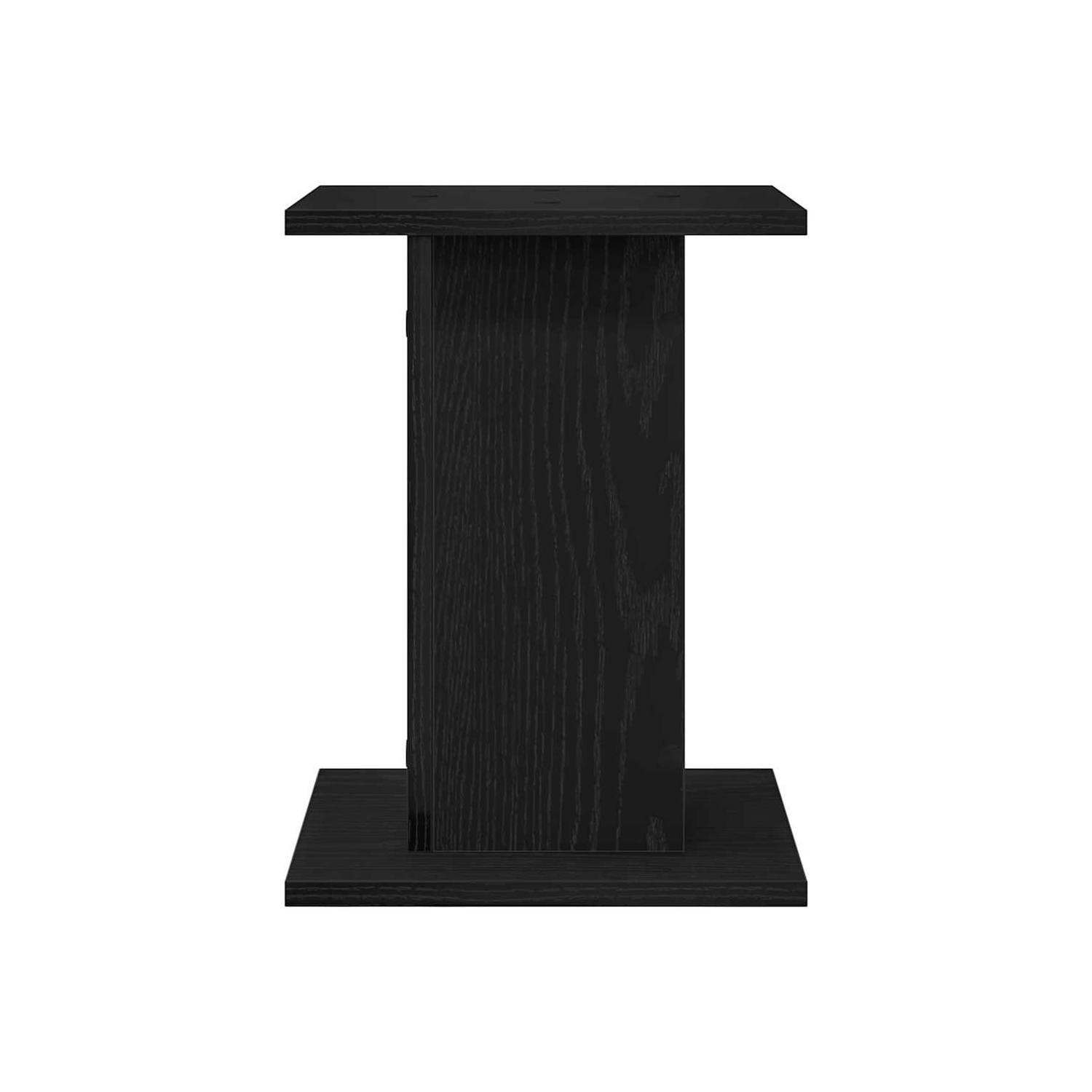 vidaXL Speaker Stands 2 pcs Black Oak 30 x 30 x 40 cm Engineered Wood