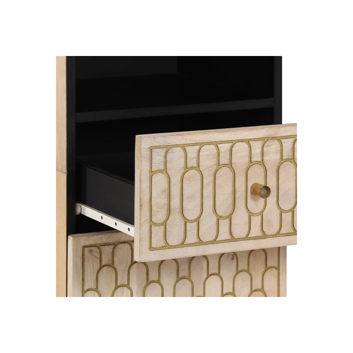 vidaXL Bathroom Cabinet 38x33x160 cm Solid Wood Mango