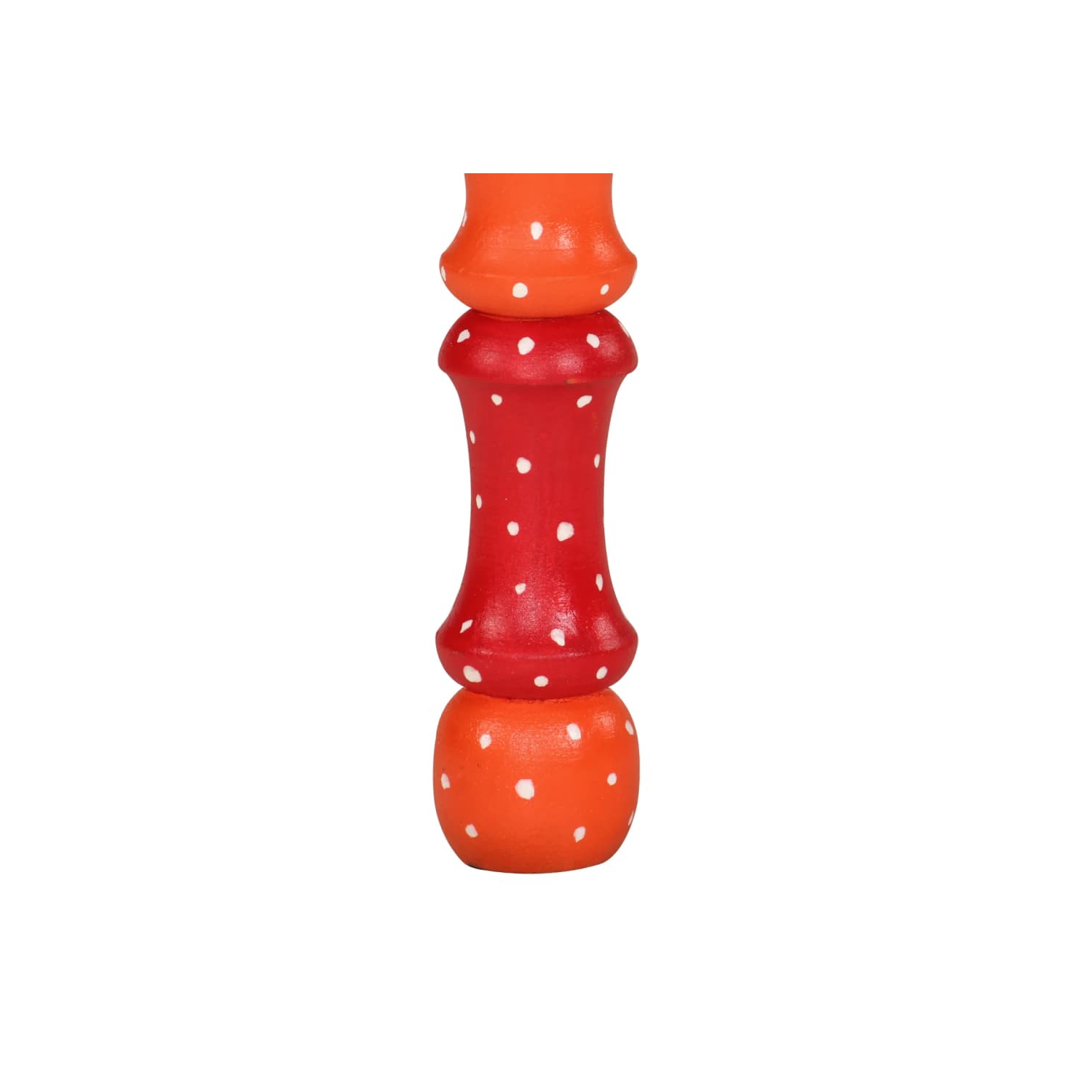 Table basse vidaXL en bois massif peint à la main orange mangue