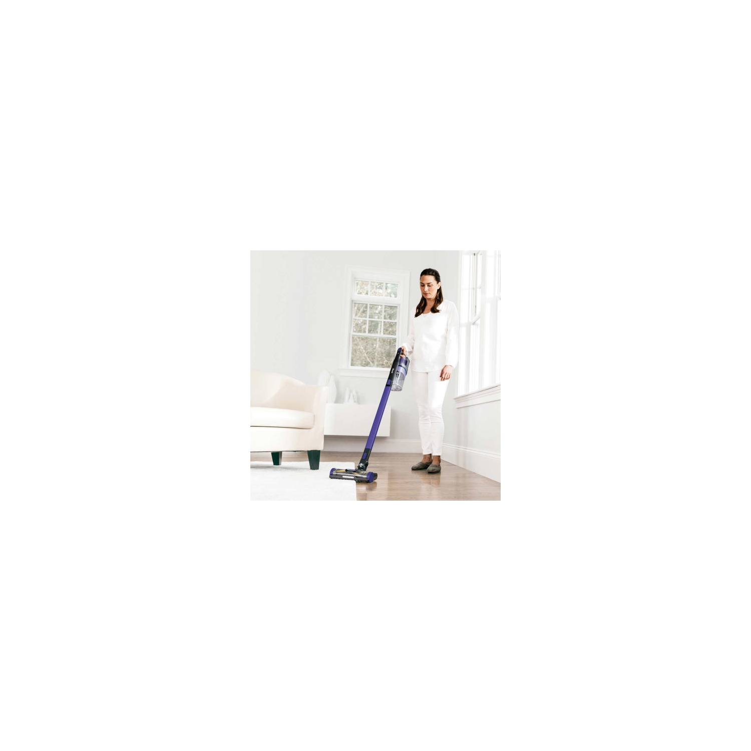 Remis à neuf - Rocket Pet Pro de Shark avec rouleau-brosse autonettoyant, aspirateur-balai léger sans fil à filtre HEPA, IZ162CCO