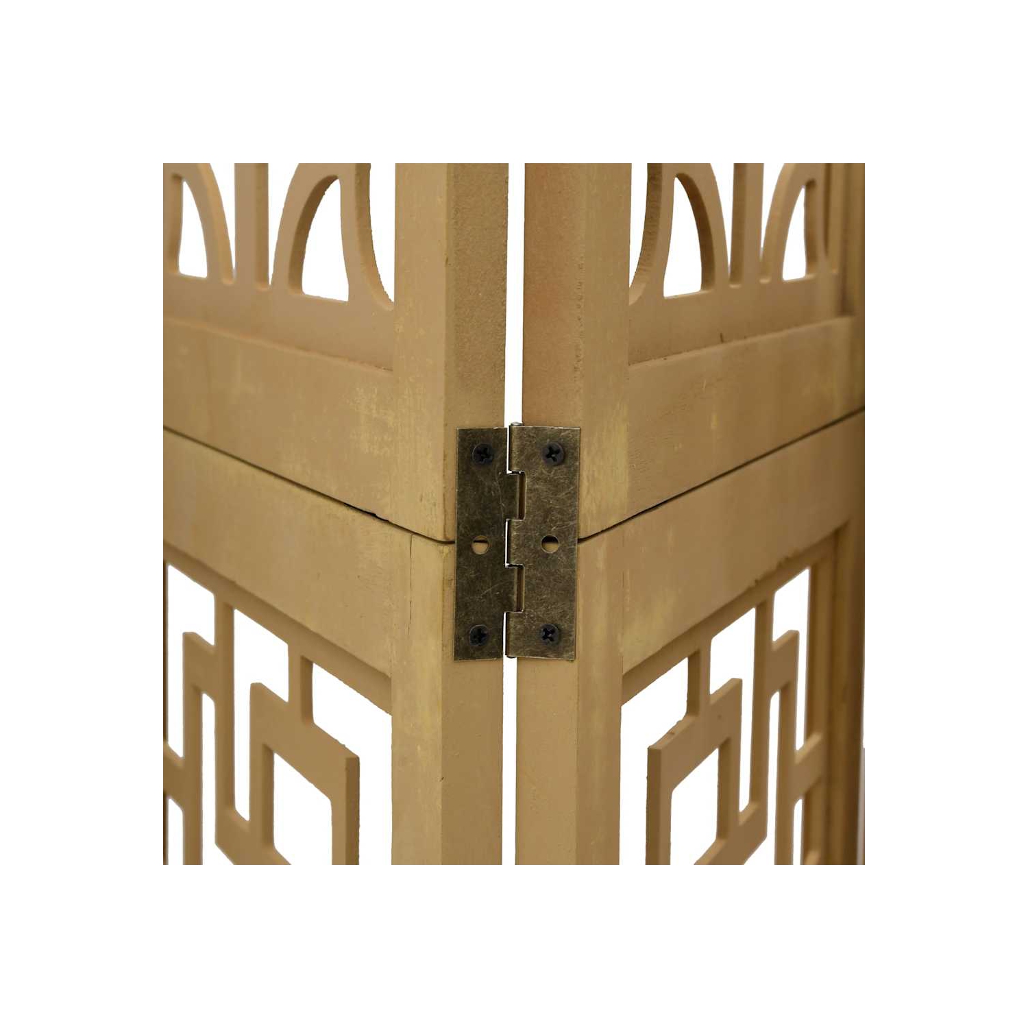 VidaXL – Séparateur de pièce à 3 panneaux en bois massif brun Paulownia