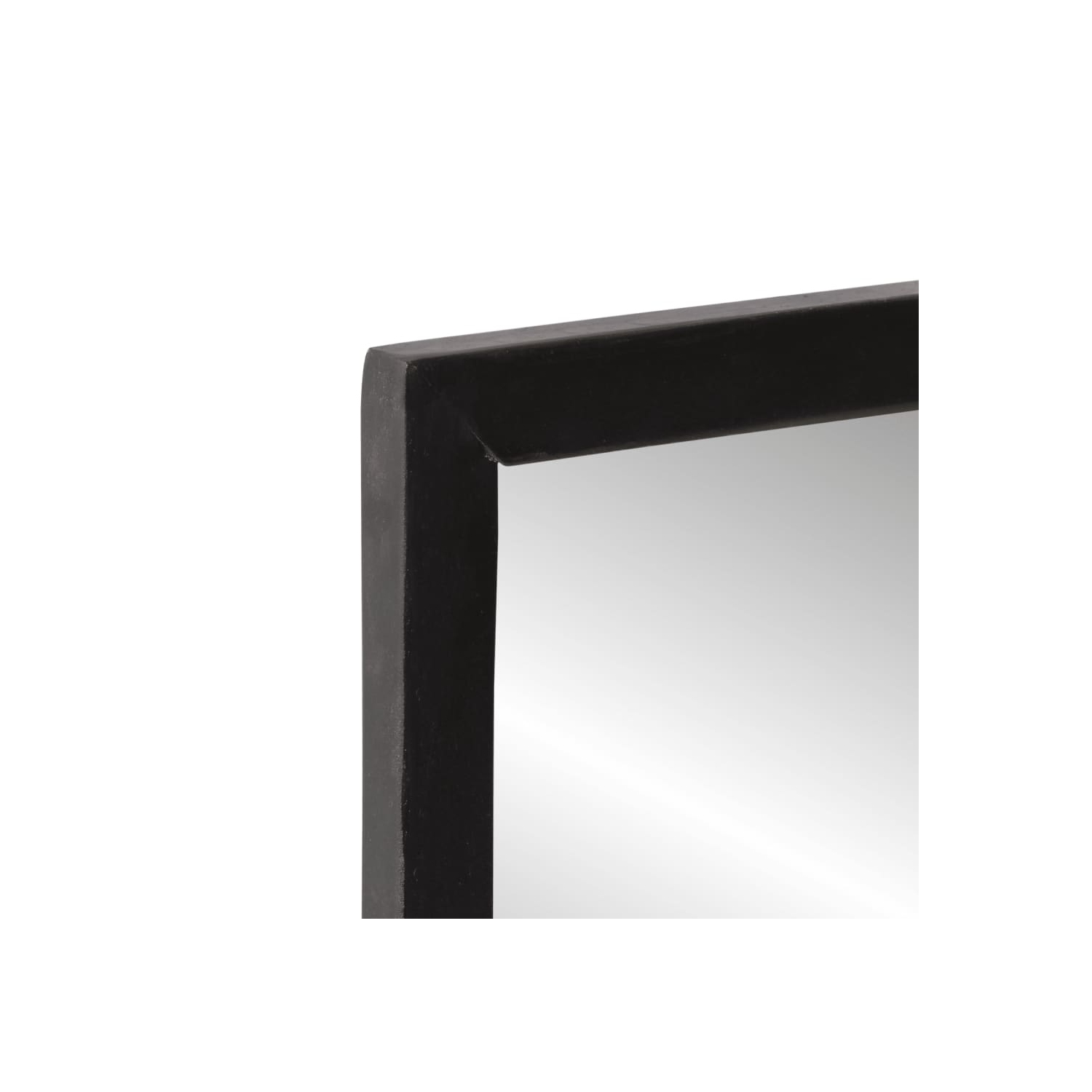 Miroir vidaXL avec tablette en verre 80 x 8 x 55 cm et mangue en bois massif