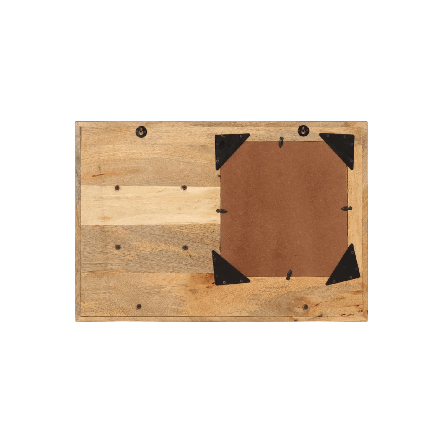 Miroir vidaXL avec tablettes en verre 80 x 8 x 55 cm et mangue en bois massif