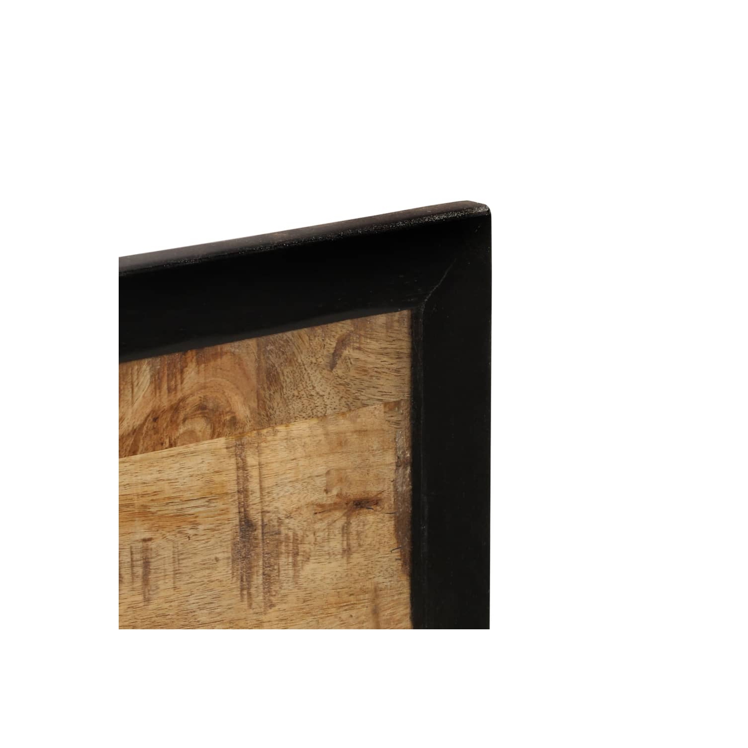 Miroir vidaXL avec tablettes en verre 80 x 8 x 55 cm et mangue en bois massif