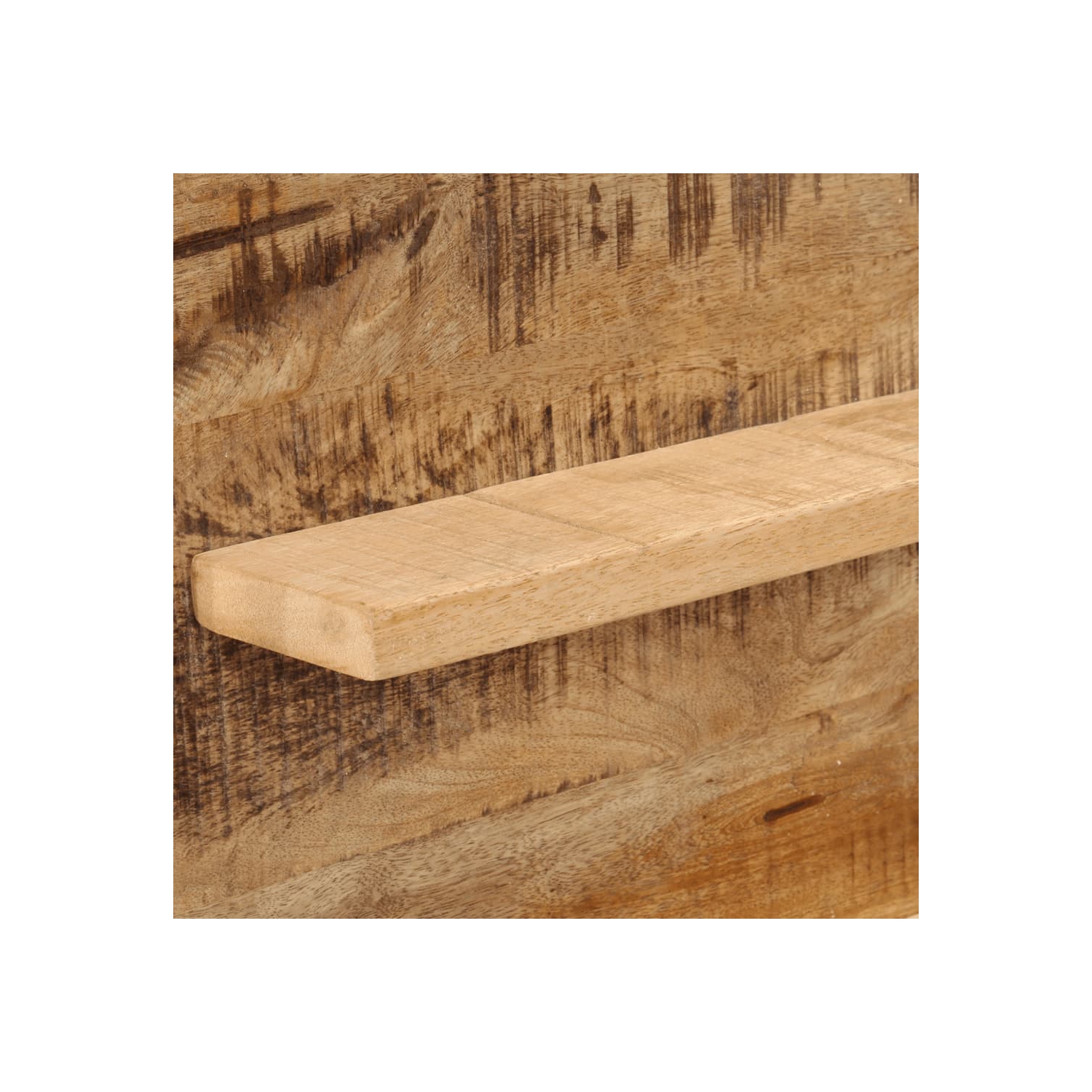 Miroir vidaXL avec tablettes en verre 80 x 8 x 55 cm et mangue en bois massif