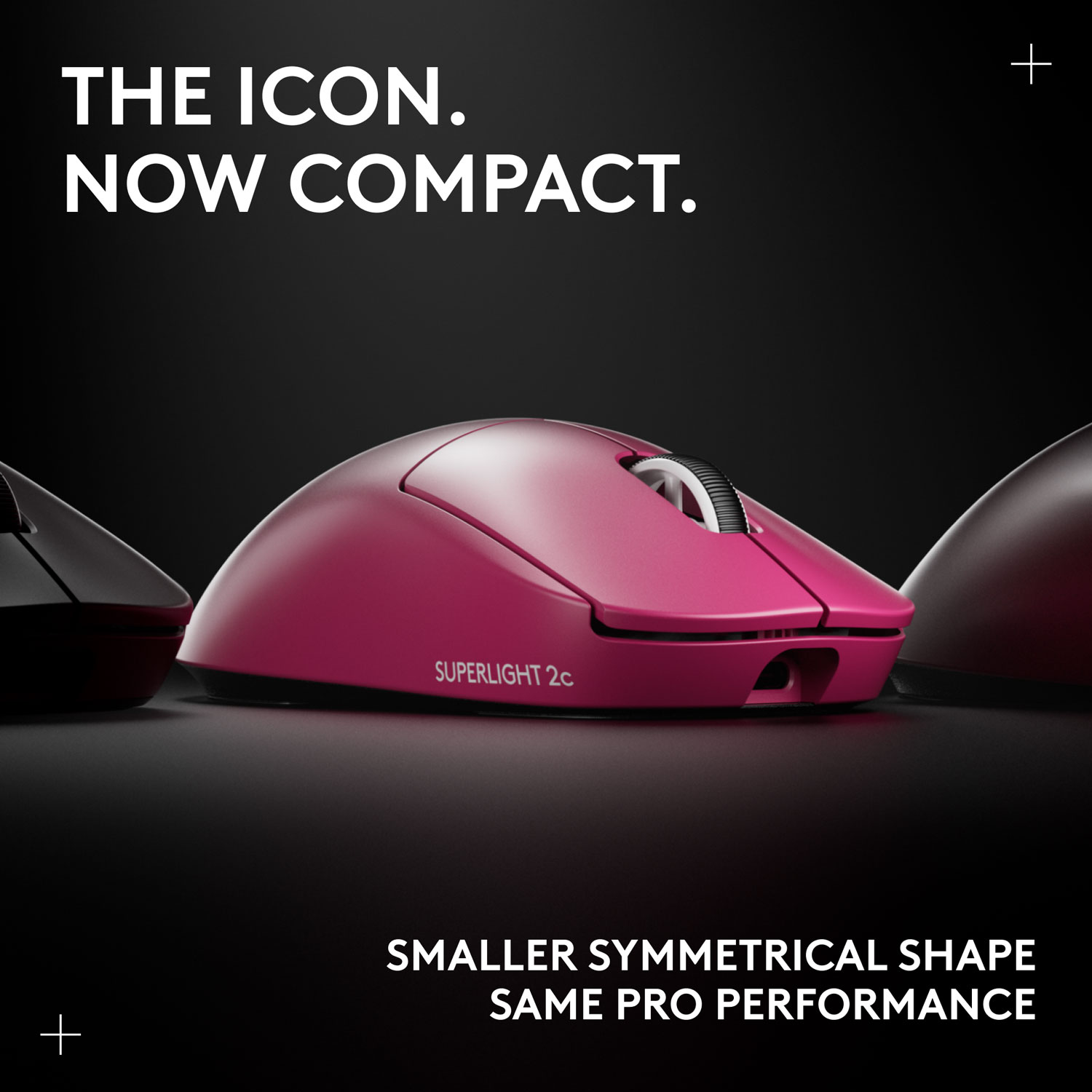 Logitech G PRO X Superlight 2 Compact 44000 DPI Wireless HERO 2 Gaming Mouse - Magenta
