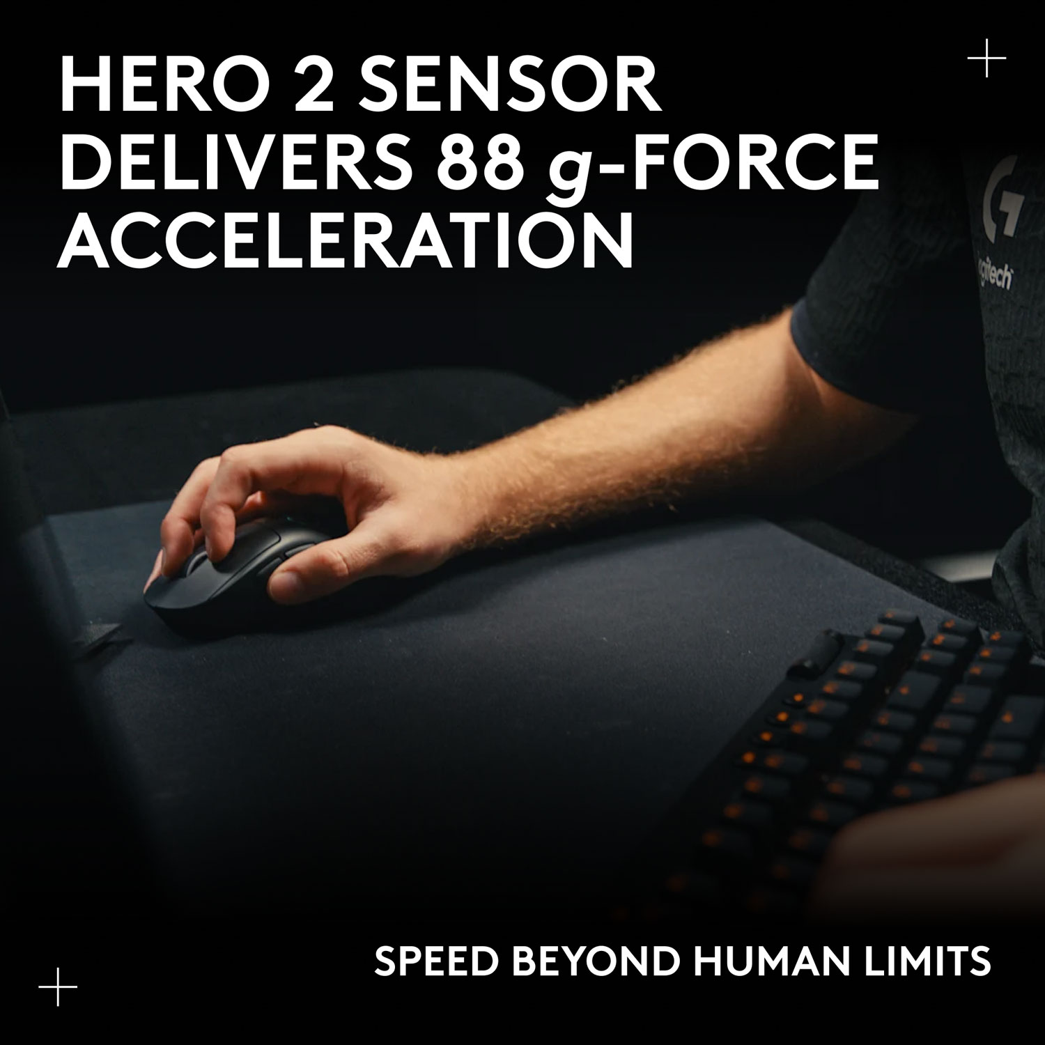 Souris de jeu sans fil compacte 44 000 ppp PRO X Superlight 2 à capteur HERO 2 de Logitech G - Blanc