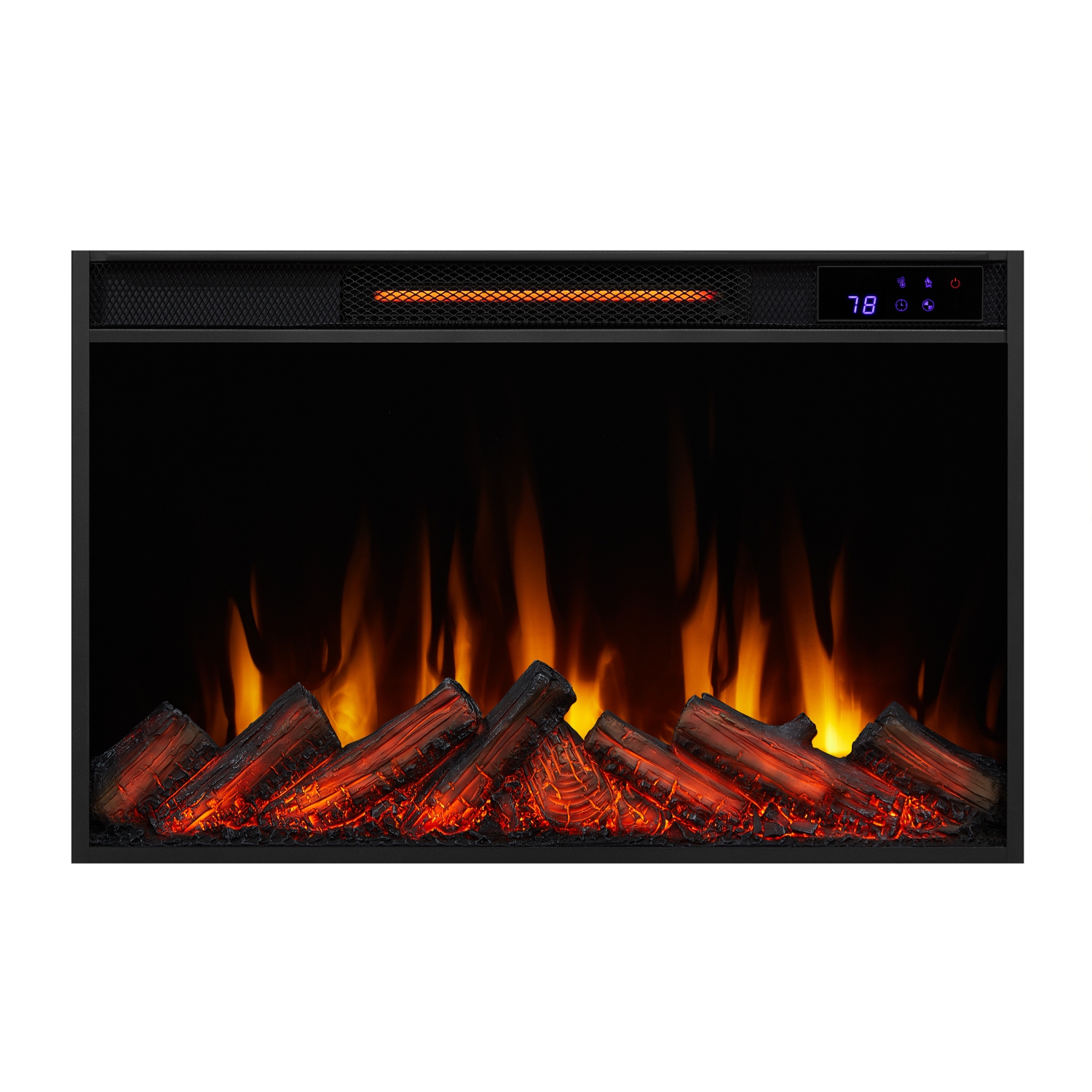 Real Flame Crawford 48-inch Slim Electric Fireplace - Gray