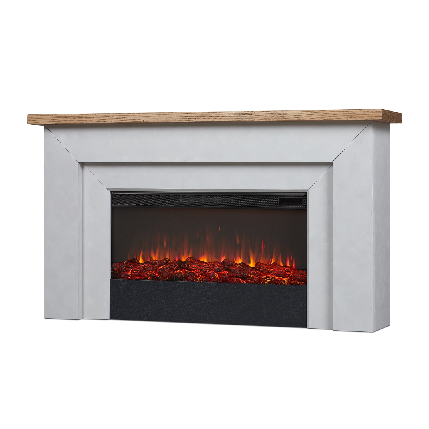 Real Flame Malie 68-inch Landscape Electric Fireplace in Venetian Gray
