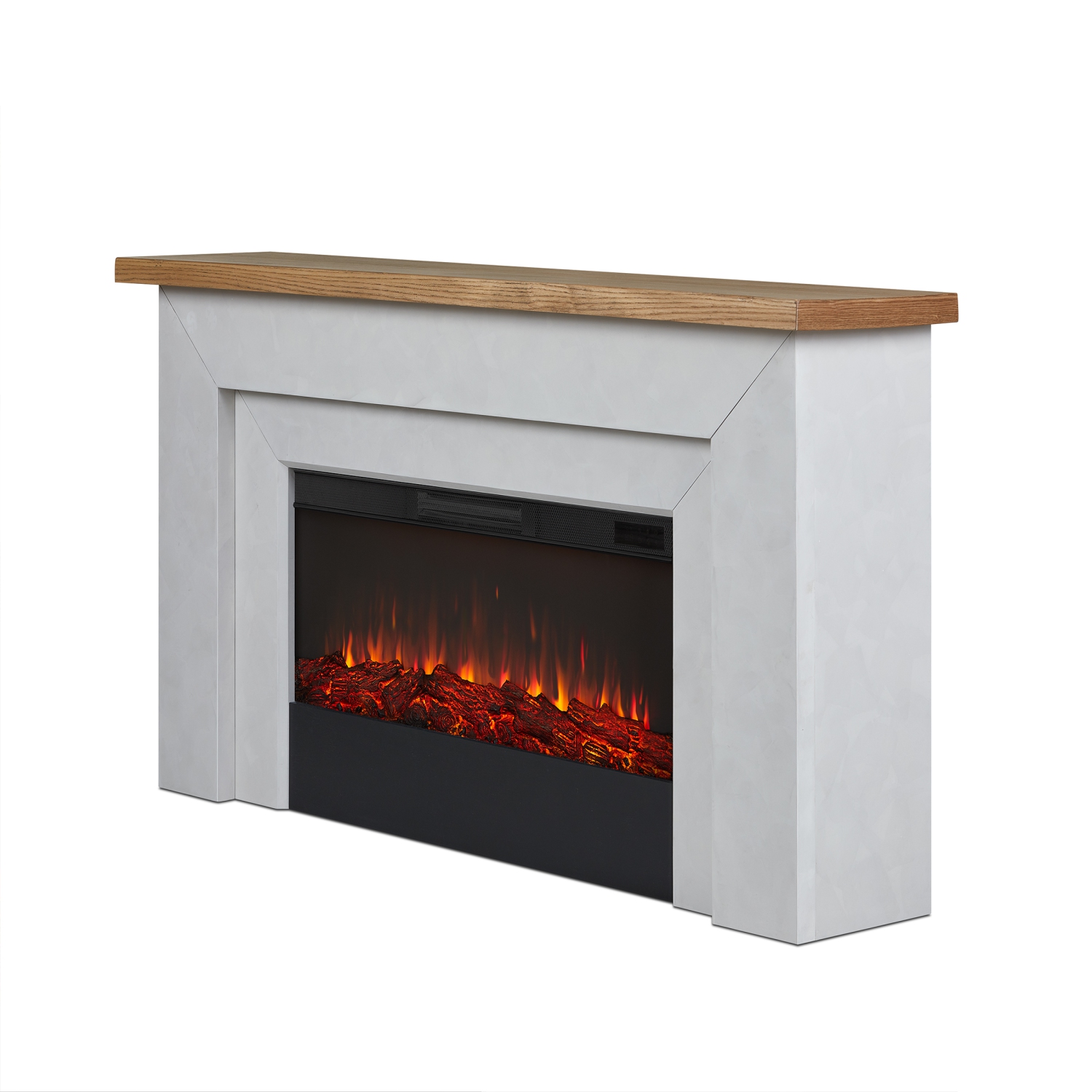 Real Flame Malie 68-inch Landscape Electric Fireplace in Venetian Gray