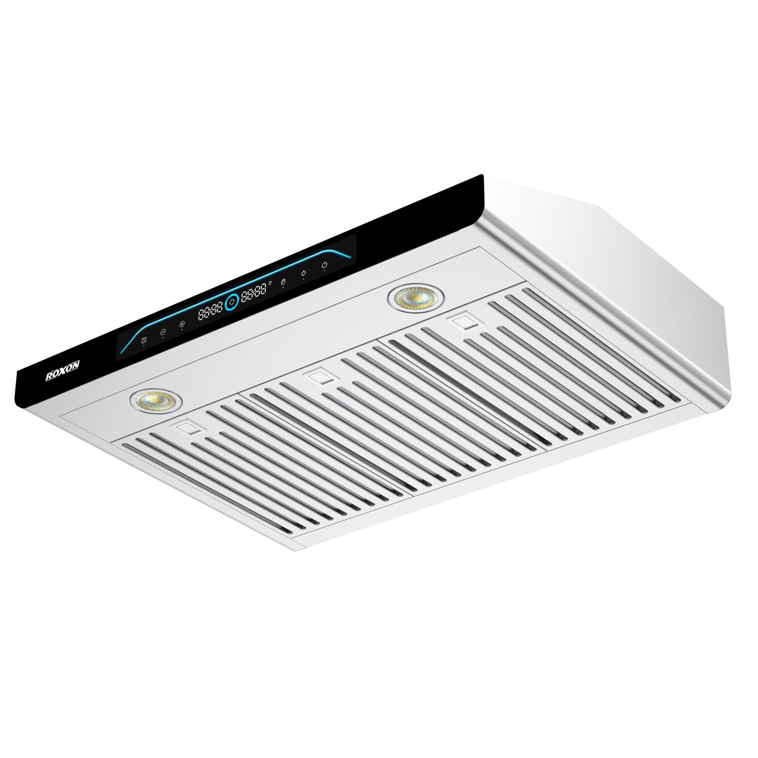 ROXON | 900 CFM | SmartLife APP | UPGRADED DC MOTOR WITH BLOWER TYPE WHEEL| Touch or Touchless | 30-in Ducted Stainless Steel Undercabinet Range Hood