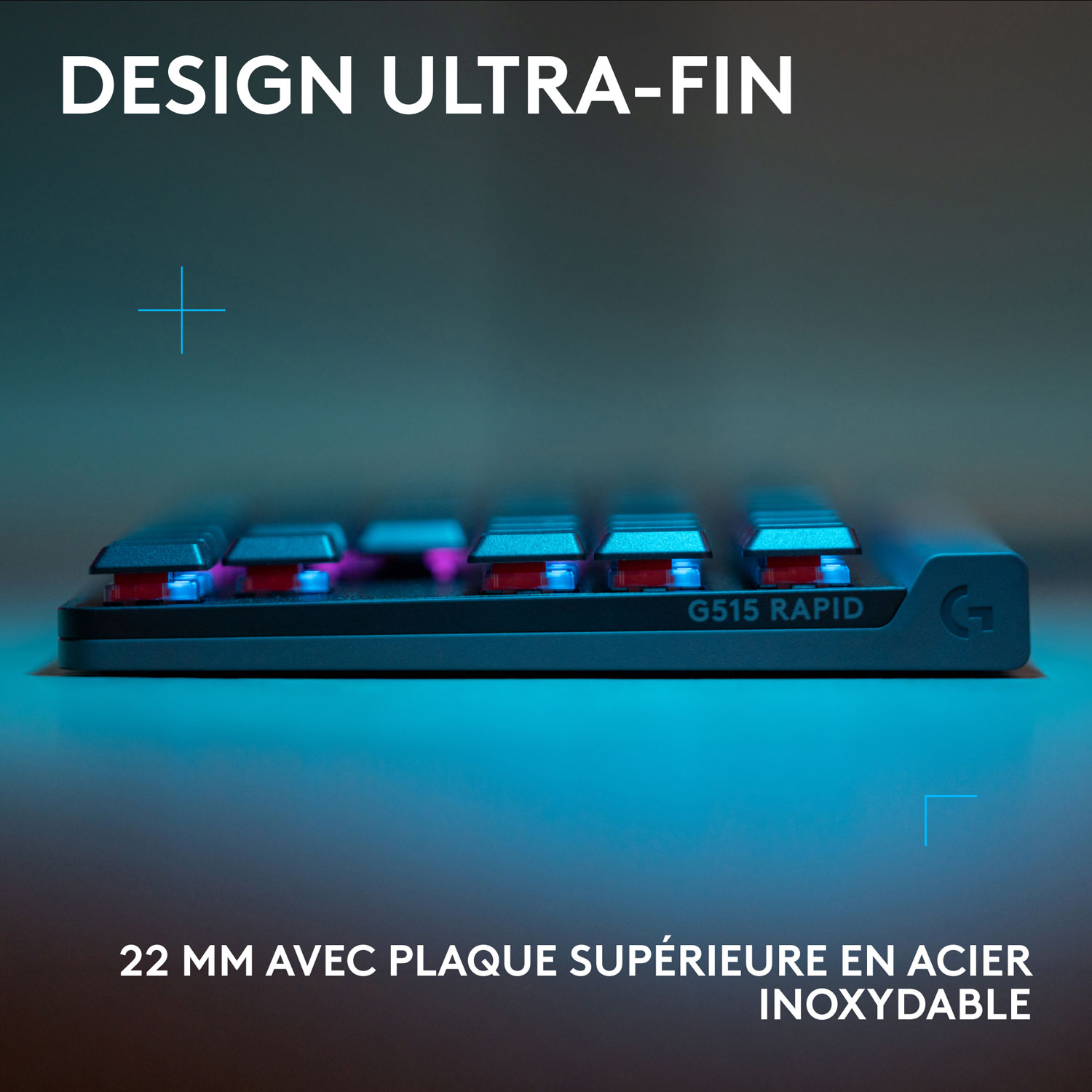 Clavier de jeu rétroéclairé RAPID TKL G515 de Logitech G - Noir - Anglais