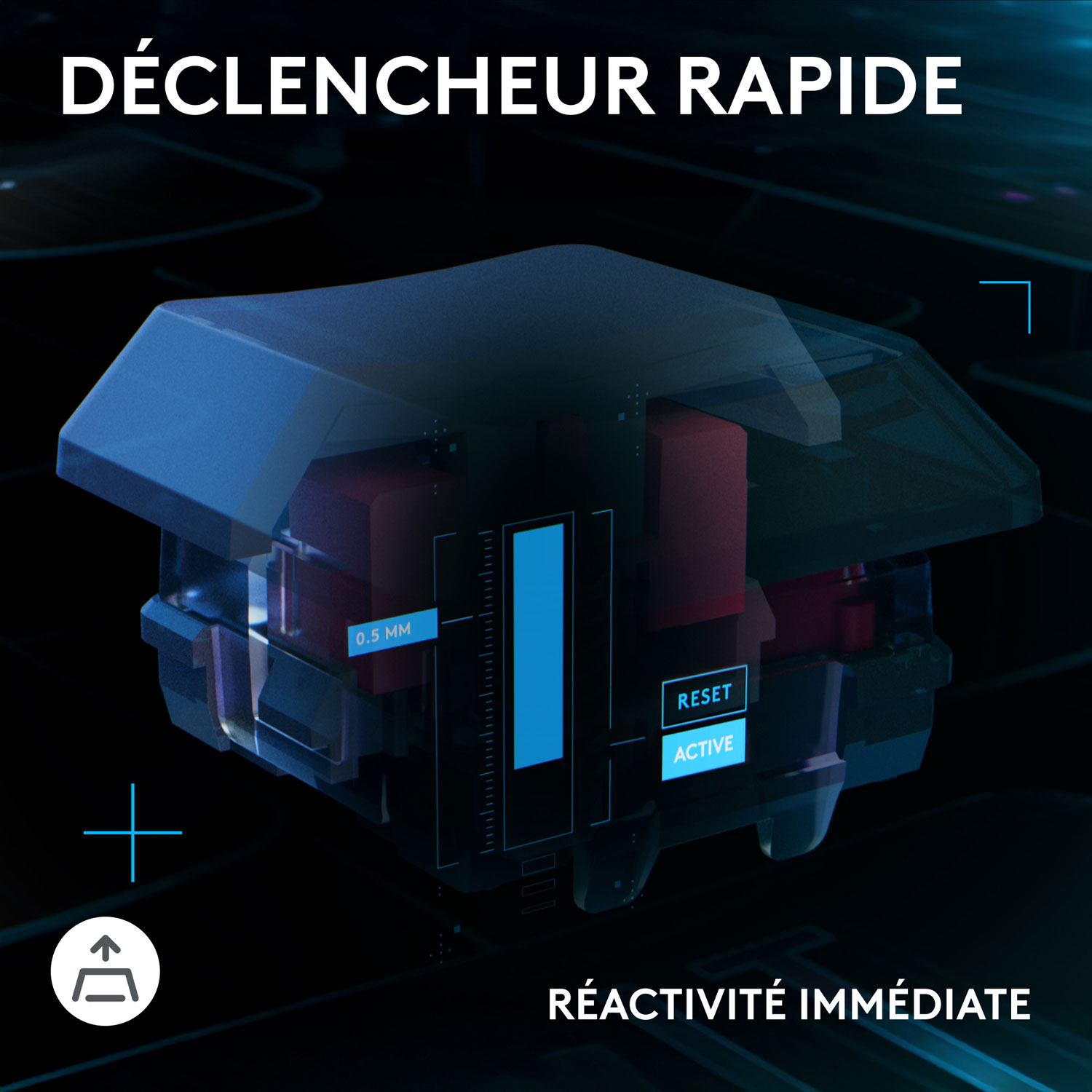 Clavier de jeu rétroéclairé RAPID TKL G515 de Logitech G - Noir - Anglais