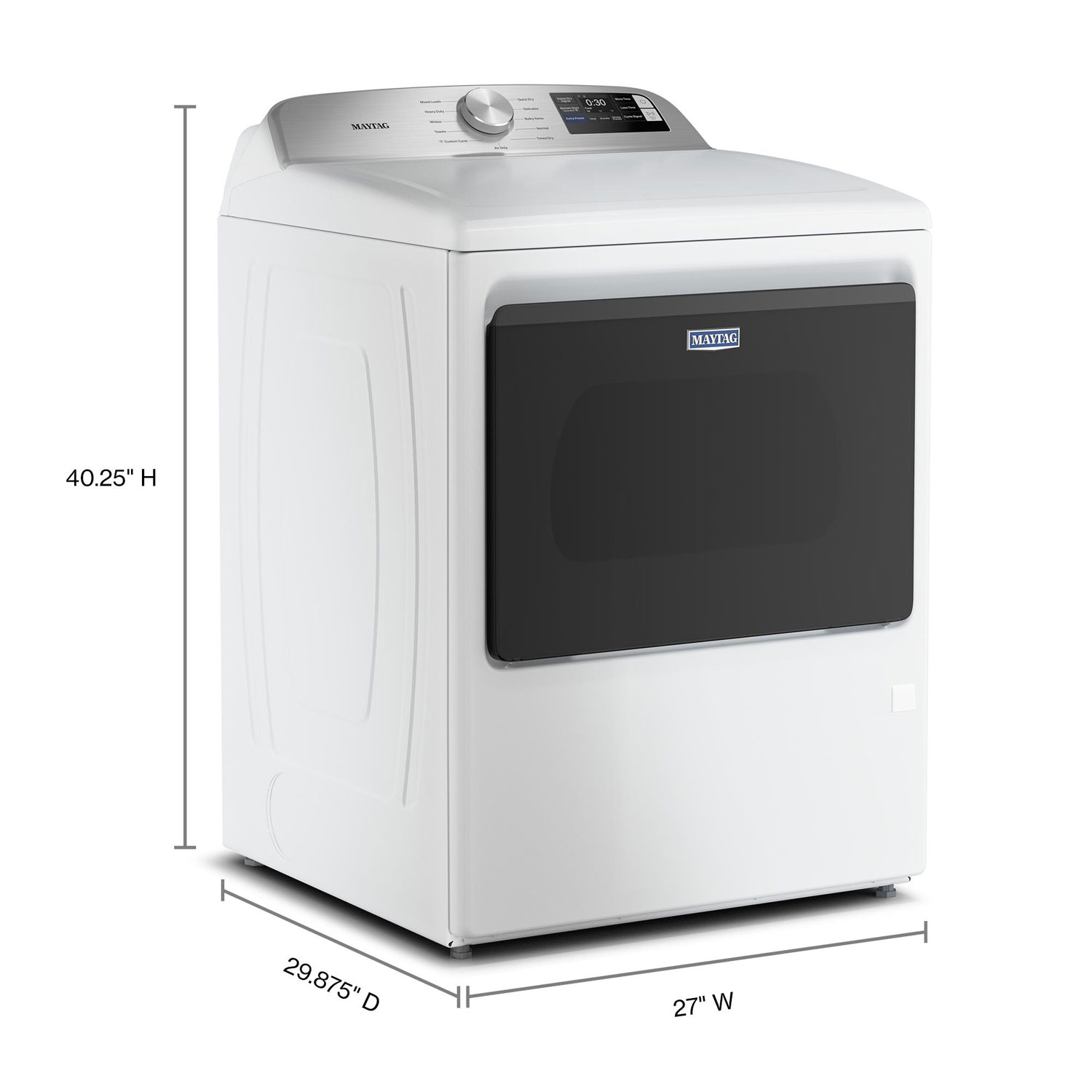 Maytag 7.4 Cu. Ft. Electric Dryer - White