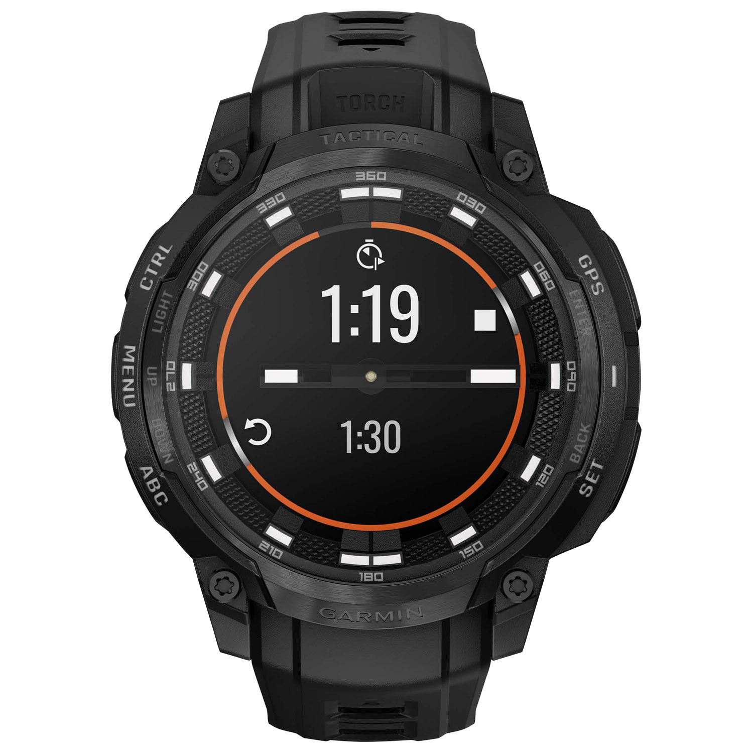 Garmin Instinct Crossover AMOLED Tactical Edition 47mm Smartwatch - Black