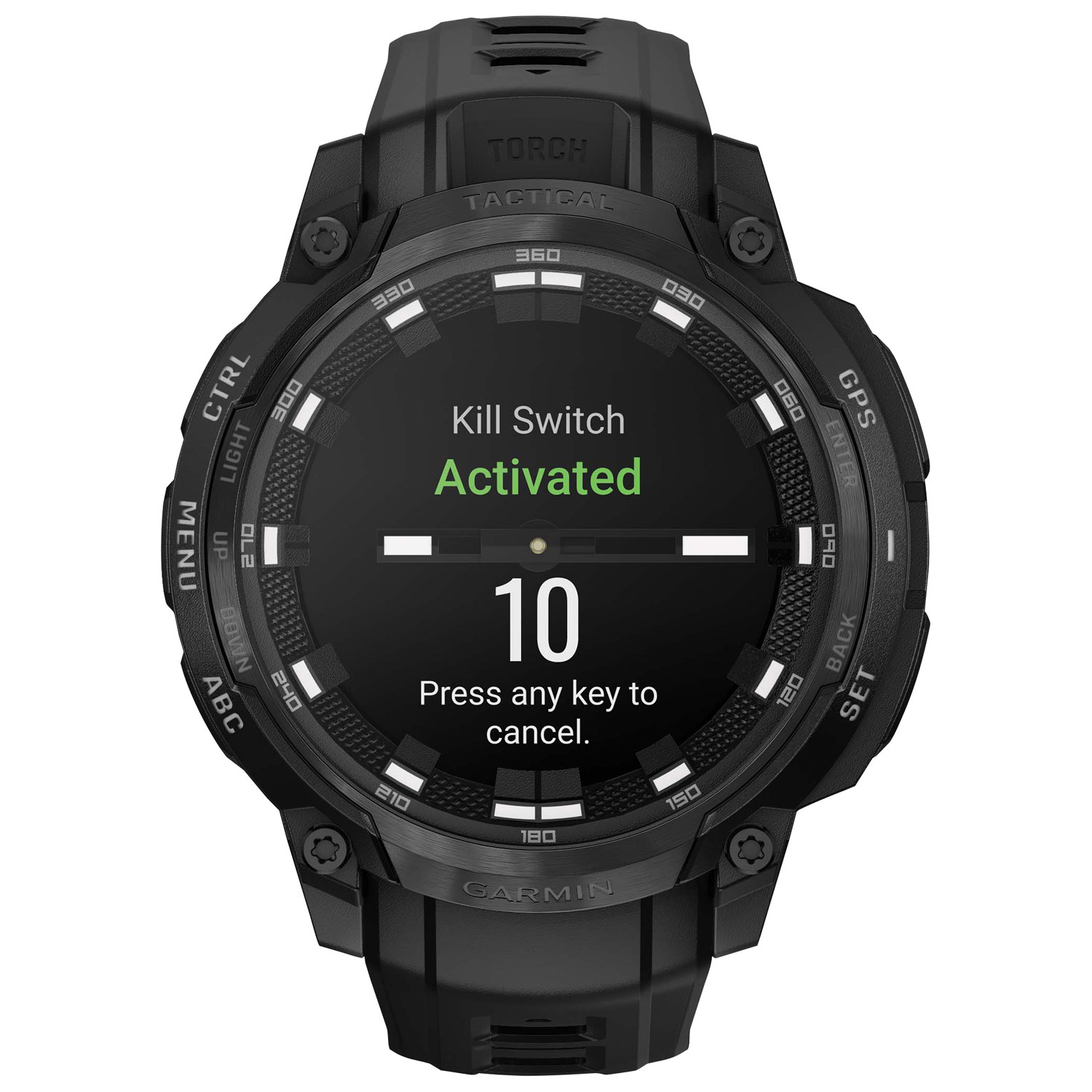 Garmin Instinct Crossover AMOLED Tactical Edition 47mm Smartwatch - Black