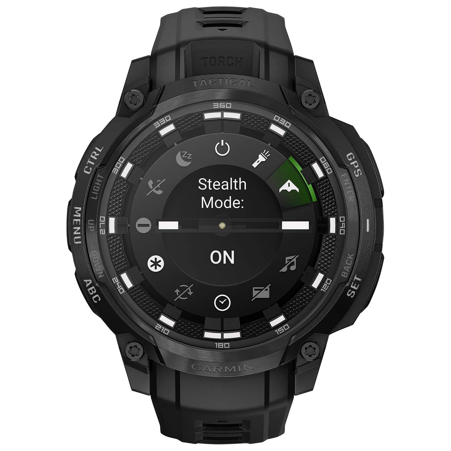 Garmin Instinct Crossover AMOLED Tactical Edition 47mm Smartwatch - Black