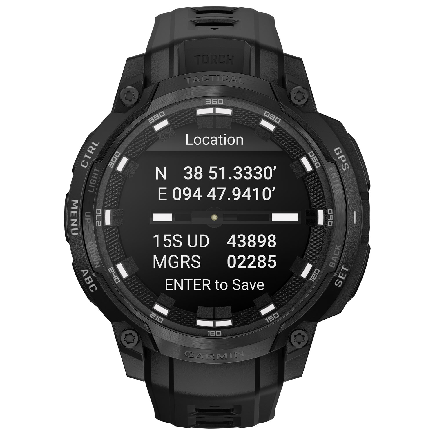Garmin Instinct Crossover AMOLED Tactical Edition 47mm Smartwatch - Black