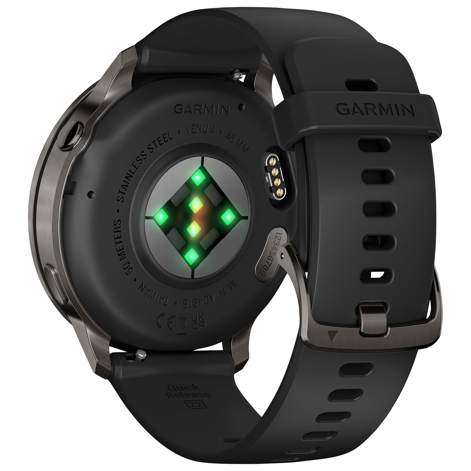 Montre intelligente de 45 mm Venu 4 de Garmin - Ardoise/Noir