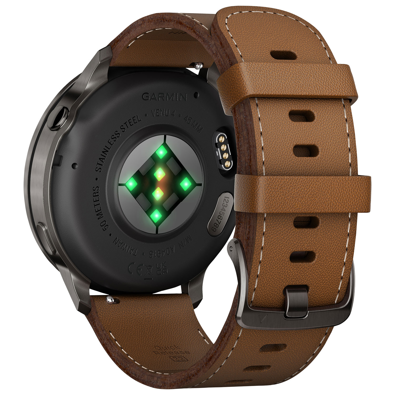 Garmin Venu 4 45mm Smartwatch - Slate/Brown